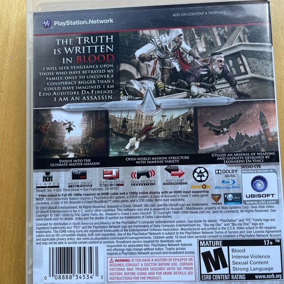 Play station 3 assassins creed2 - Picture 3 of 3